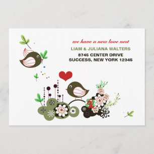 Liefde Nest Moving Announcement Aankondiging