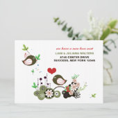 Liefde Nest Moving Announcement Aankondiging (Staand voorkant)