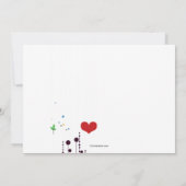 Liefde Nest Moving Announcement Aankondiging (Achterkant)