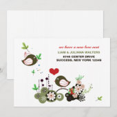 Liefde Nest Moving Announcement Aankondiging (Voorkant / Achterkant)