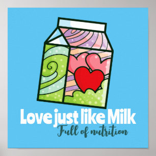 Liefde net als melk poster