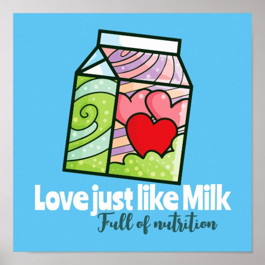 Liefde net als melk poster (Voorkant)