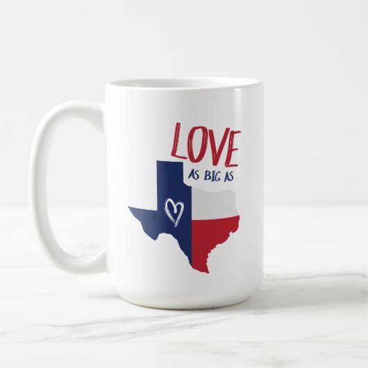 Liefde net zo groot als Texas Koffiemok (Links)