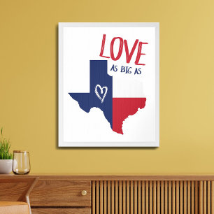 Liefde net zo groot als Texas Poster
