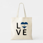 Liefde - Nicaragua Flag Tote Bag (Achterkant)