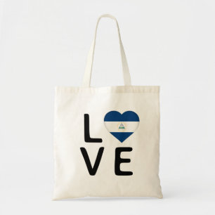 Liefde - Nicaragua Flag Tote Bag