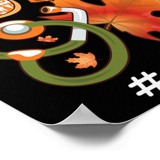 Liefde NICU Verpleegster Neonatale Herfst Herfst P Poster (Hoek)