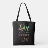 Liefde niet geannuleerd tote bag (Achterkant)
