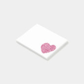 Liefde niet haat rode hart post het merkt op post-it® notes (Schuin)