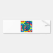 liefde niet oorlog bumpersticker (Voorkant)