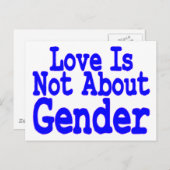 Liefde niet over Geslacht Briefkaart (Voorkant / Achterkant)