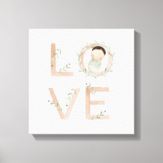 Liefde | Nieuwe baby Canvas Afdruk