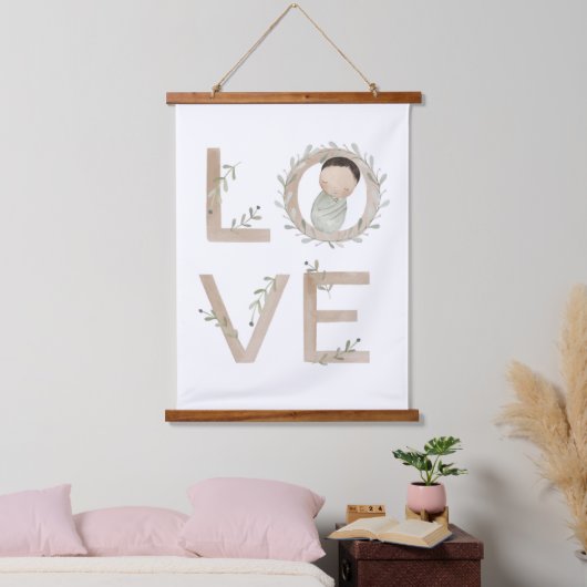 Liefde | Nieuwe baby Hangend Wandkleed (Slaapkamer)