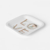 Liefde | Nieuwe baby Papieren Bordje (Gebogen)