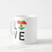 Liefde - Niger Flag Koffiemok (Voorkant links)