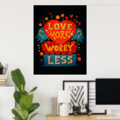 Liefde nog zorgelijker, minder snelle typografie poster (Thuiskantoor)