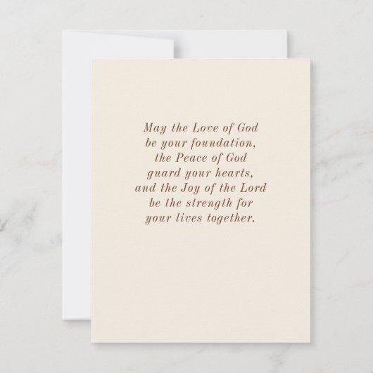 Liefde Nooit Fails Bijbel Bruiloft Gefeliciteerd K (Achterkant)