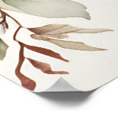 Liefde Nooit Fails Bijbel Verse Roze Bloemen Bruil Poster (Hoek)