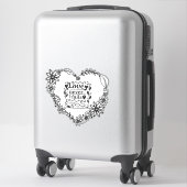 "liefde nooit mislukt" bijbel quote Vinyl Sticker (Koffer)