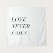 liefde nooit mislukt wandkleed (Voorkant)