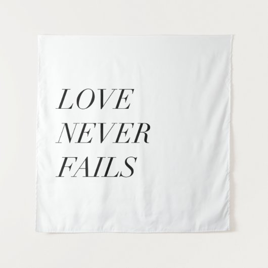 liefde nooit mislukt wandkleed (Voorkant)