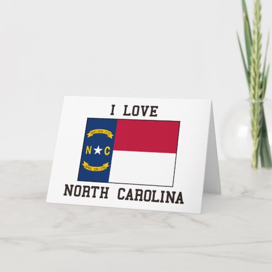 Liefde Noord-Carolina Kaart (Voorkant)