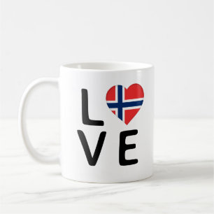 Liefde - Noorse vlag Koffiemok