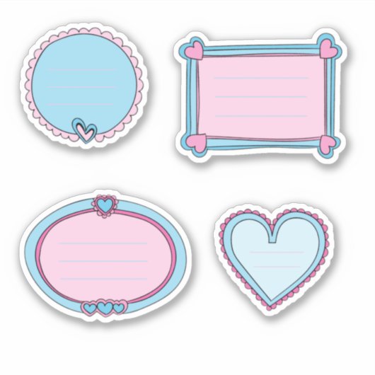 Liefde notitieboek sticker (Voorkant)