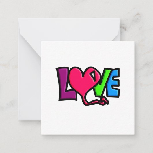Liefde Notitiekaartje (Voorkant)