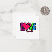 Liefde Notitiekaartje (Voorkant / Achterkant in situ)