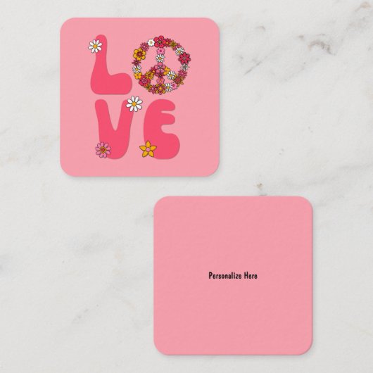 Liefde Notitiekaartje (Voorkant / Achterkant)