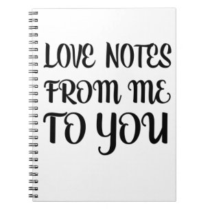 Liefde notities van mij aan jou notitieboek