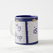 Liefde notities voor Pop Tweekleurige Koffiemok (Voorkant links)