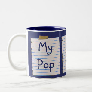 Liefde notities voor Pop Tweekleurige Koffiemok