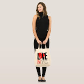 Liefde NYC Live in NYC Bag Red Tote Bag (Voorkant (model))