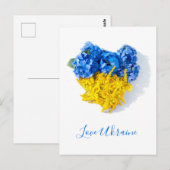 Liefde Oekraïne Bloemkunst Briefkaart (Voorkant / Achterkant)