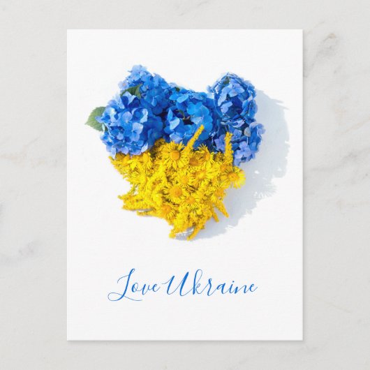 Liefde Oekraïne Bloemkunst Briefkaart (Voorkant)