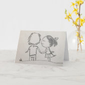 Liefde of jubileumkaart kaart (Gele Bloem)