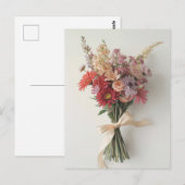 Liefde of vriendschap – Elegant Bloemenboeket Briefkaart (Voorkant / Achterkant)