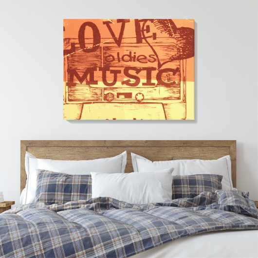  Liefde oldies muziek 2 Canvas (Insitu (Slaapkamer))