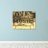  Liefde oldies muziek Canvas Afdruk (Insitu (Houten vloer))
