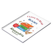 Liefde om boeken te lezen Lezer personaliseren Notitieboek (Linkerzijde)