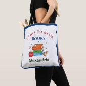 Liefde om boeken te lezen Lezer personaliseren Tote Bag (Dichtbij)