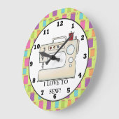 Liefde om de klok van de naaimachine te naaien (Hoek)