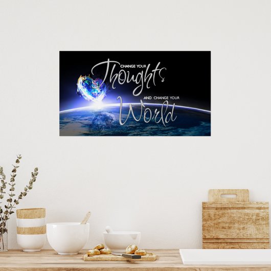 Liefde om de wereld te veranderen poster (Keuken)