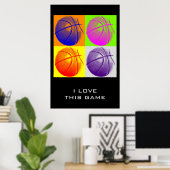 Liefde om deze gamedoelstellingen te bereiken Bask Poster (Thuiskantoor)