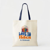 Liefde om gepersonaliseerde lessen te geven tote bag (Voorkant)