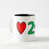 Liefde om mok te delen (Voorkant links)