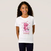 Liefde om Muzikale Nijlpaard te Dansen T-shirt (Voorkant volledig)