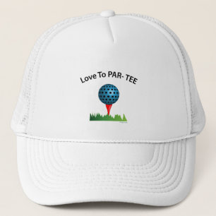 Liefde om PAR-T-SHIRT met golfbal, Fun Cool Golf Trucker Pet